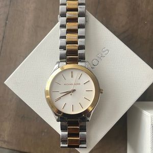 Michael Kors gold and silver women’s watch